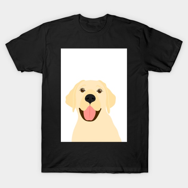 Labrador Illustrative Portrait T-Shirt by AdamRegester